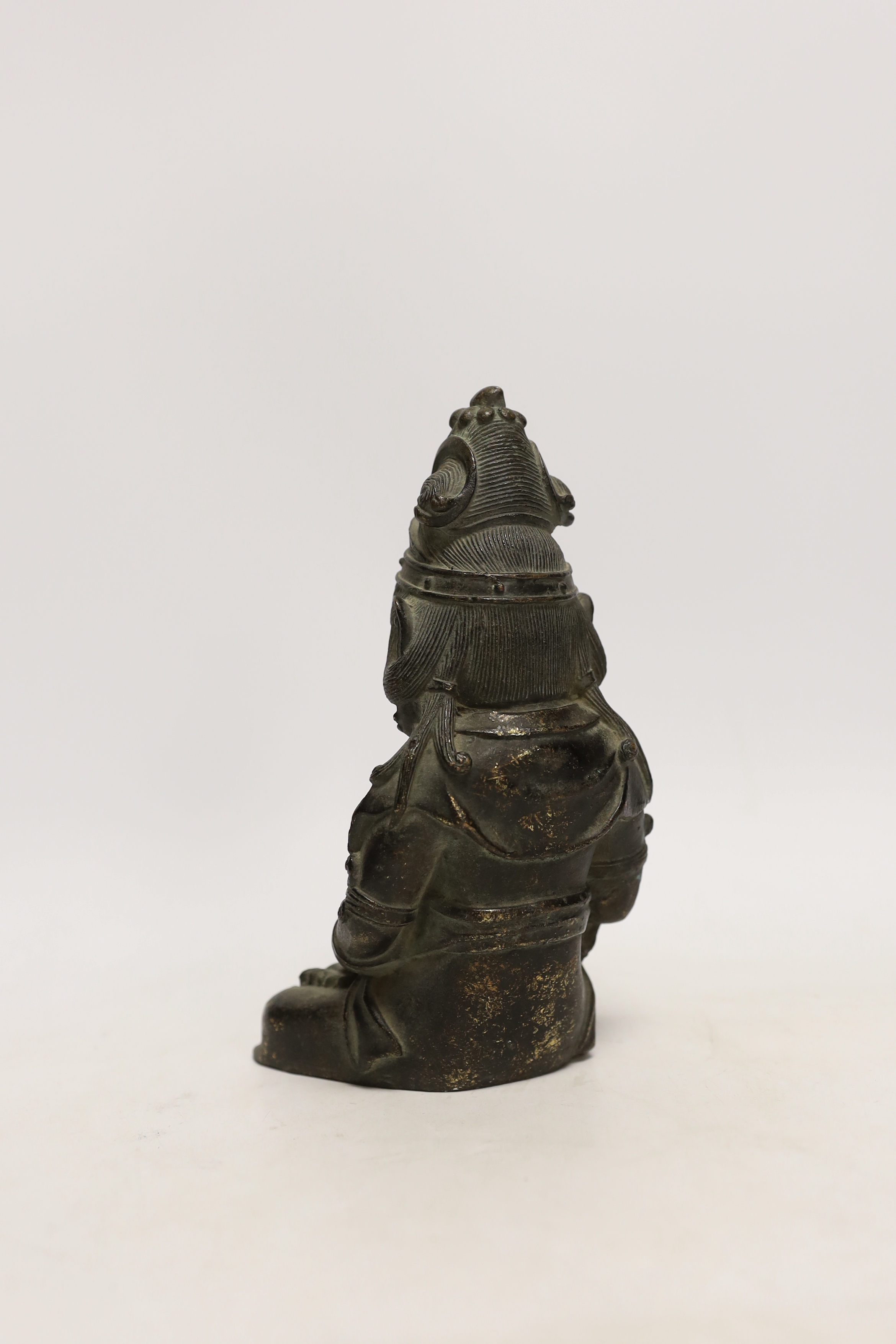 A Chinese bronze figure of Bodhisattva, 20cm high